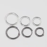 

Factory wholesale solid sterling silver women and mens hinged hoop earrings