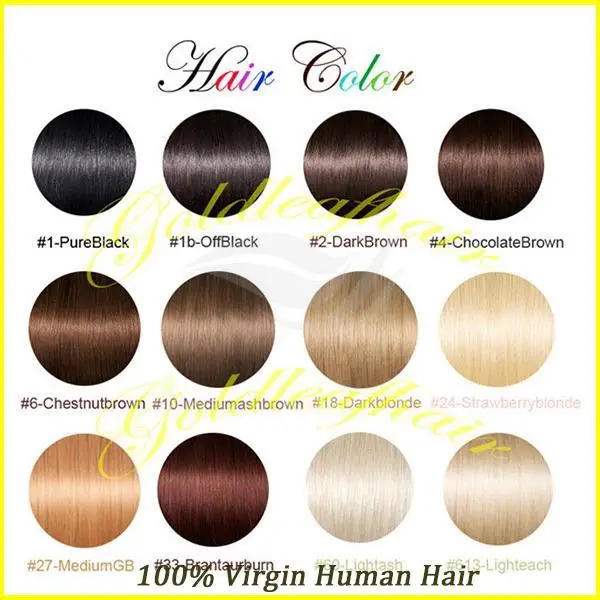 Lace Wig Color Chart