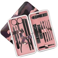 

18Pcs Fashion portable manicure set Professional l Nail Clipper Set Nail Tools Manicure & Pedicure Set Of 18 Pieces