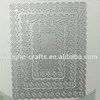 2016 basic dies metal embossing stencil etching 0.8mm cutting dies for card making