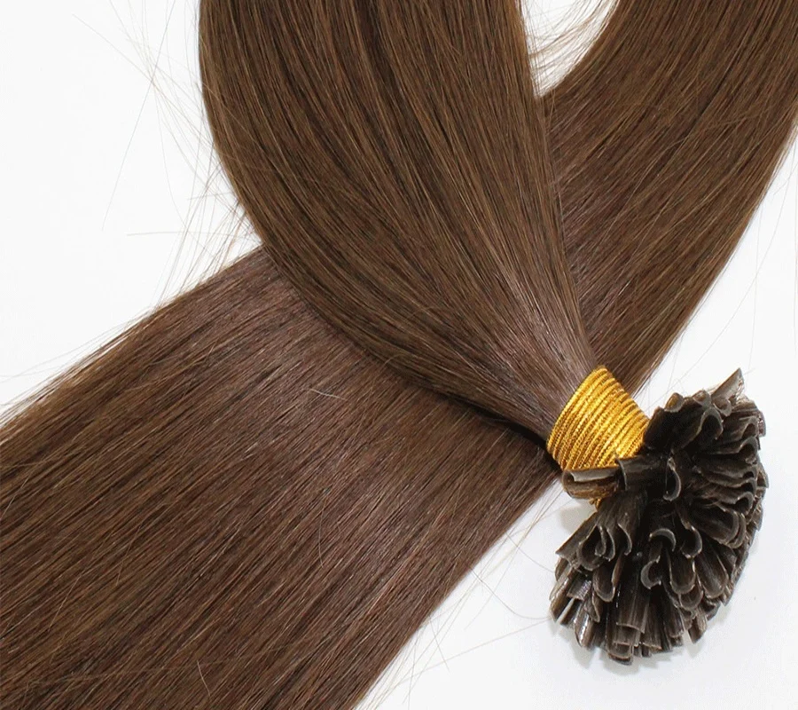 

0.8g/s 1618" 20" Pre Bonded Human Hair Extension Cuticle Aligned Human Hair Silky Straight Salon u- tip, All color;or customization