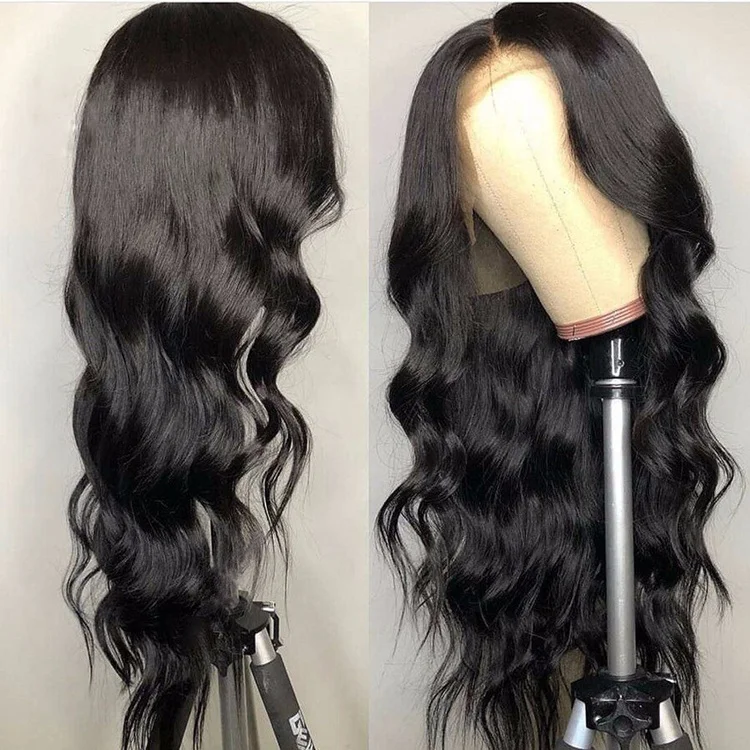 Highknight Density 130% Pre Plucked Body Wave Brazilian Human Hair Full Lace Wigs With Baby Hair