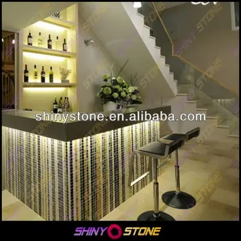 Unique L Shaped Mosaic Acrylic Solid Surface Color Changing Led