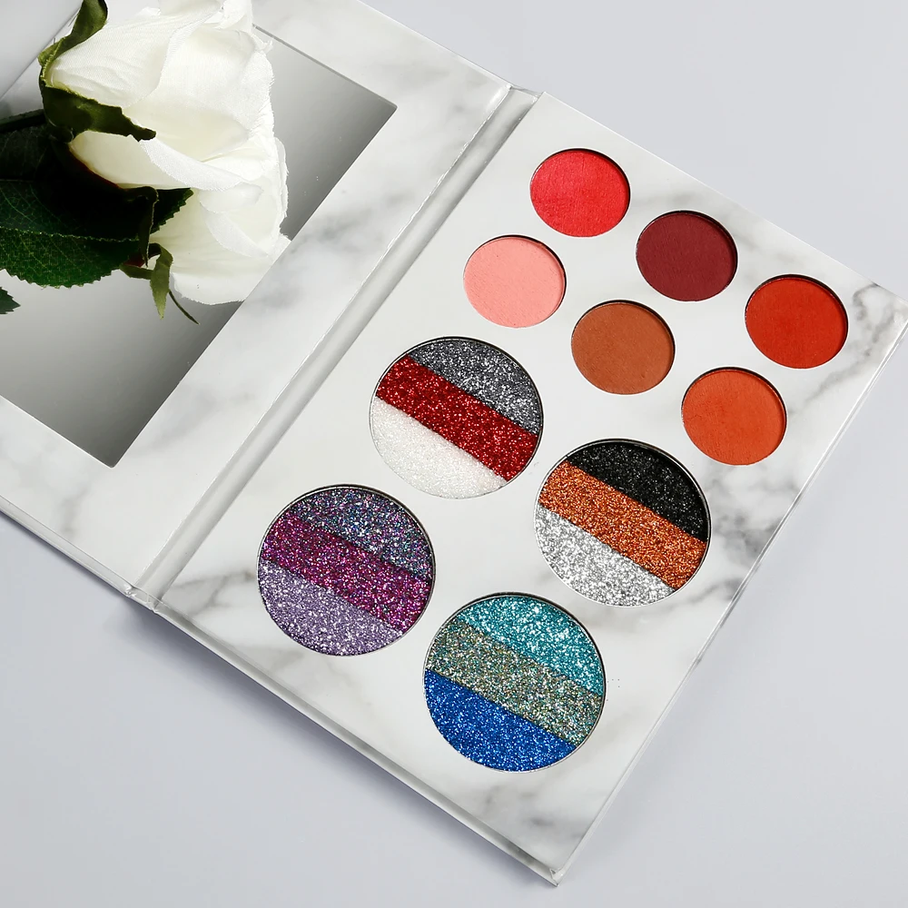 

Factory wholesale marble 18 colors shining eyeshadow palette beautiful colors eyeshadow