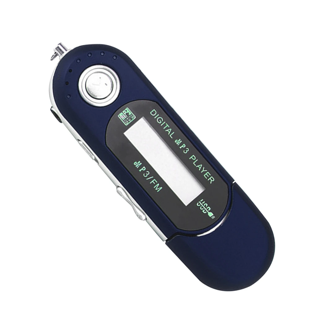 Portable USB MP3 Music Player Digital LCD Screen FM Radio Black Blue Player 