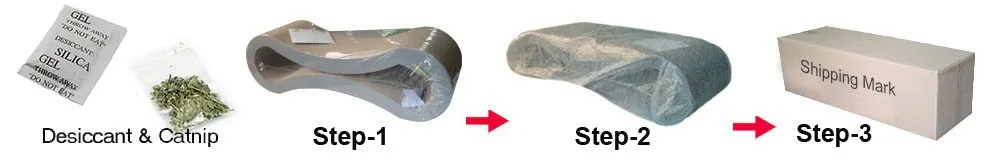 Wholesale Pet Toy Product Corrugated indoor Cat House Cardboard Cat Scratcher with Catnip