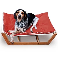 

2018 New design pet products bamboo pet bed dog bed for Christmas gift