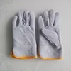 White Driving Gloves Cow split leather safety working gloves