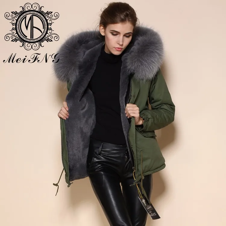 grey fur jackets uk