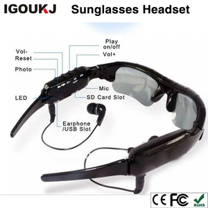 BT Wireless Sunglasses HD Camera Music Player