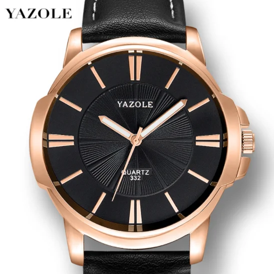 YAZOLE D 332 Trend Tik Tok Luxury Men's Watches Water Resistant Wholesale Quartz Business Watch Brand Custom Logo Wristwatch