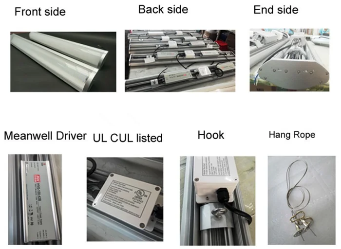 
150lm/w industrial led linear high bay light 