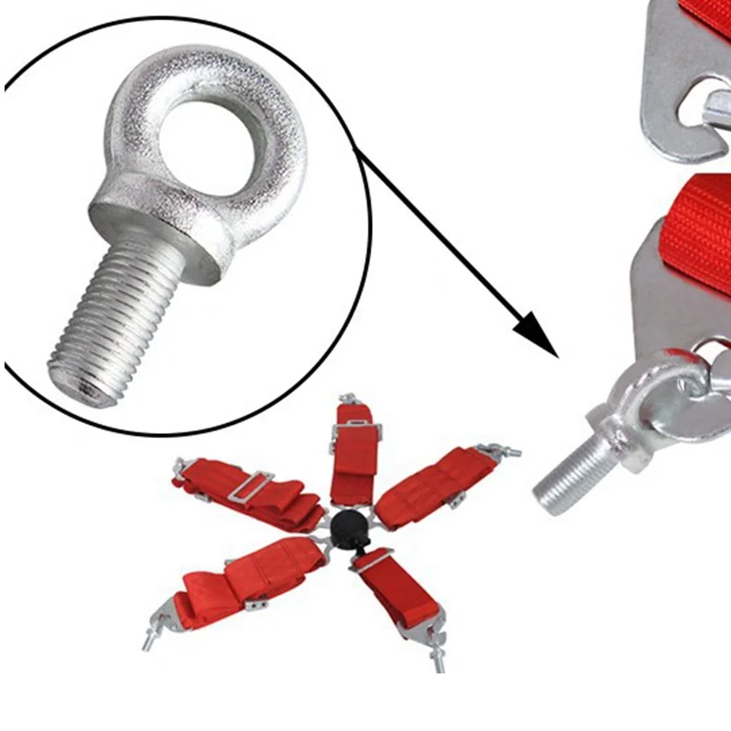 Autofab Seat Harness Eye Bolts Size7/16 Set Of 6pcs For Racing Seat