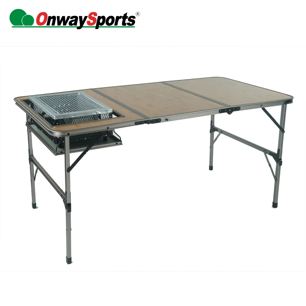 Onwaysports Adjustable Foldable Grill Table For Camping Buy Foldable