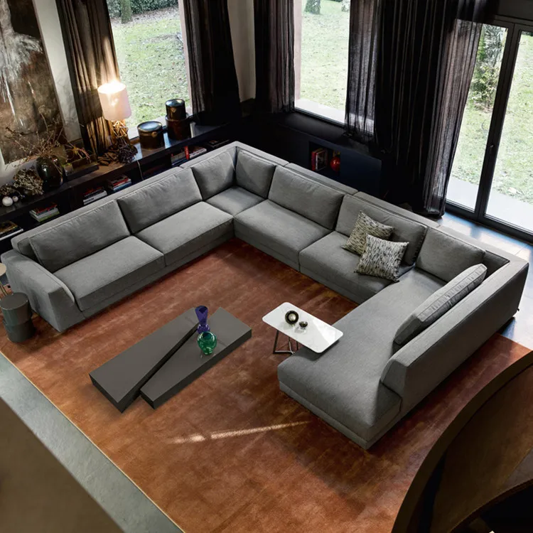 Latest Living Room Sofa Design U Shape Sectional Sofa 7 ...