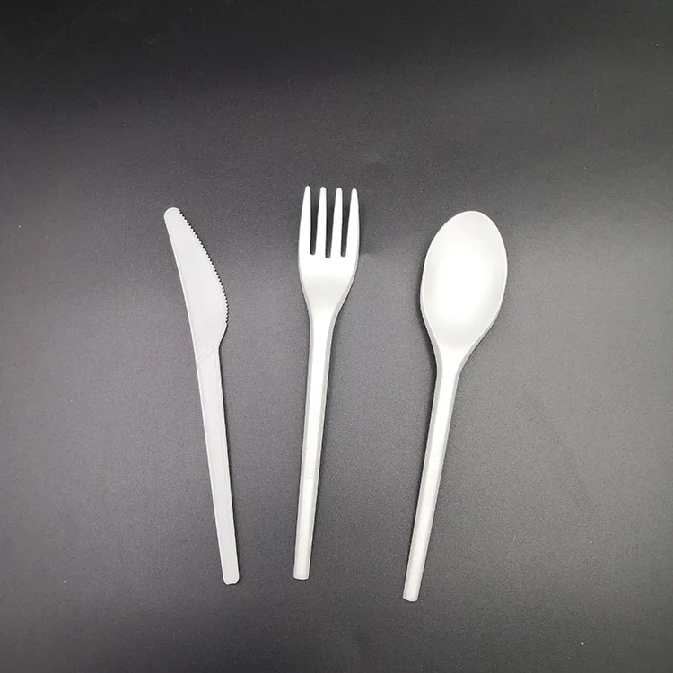 Ecofriendly Disposable Cutlery Set Cpla Plastic Knife Fork Spoons