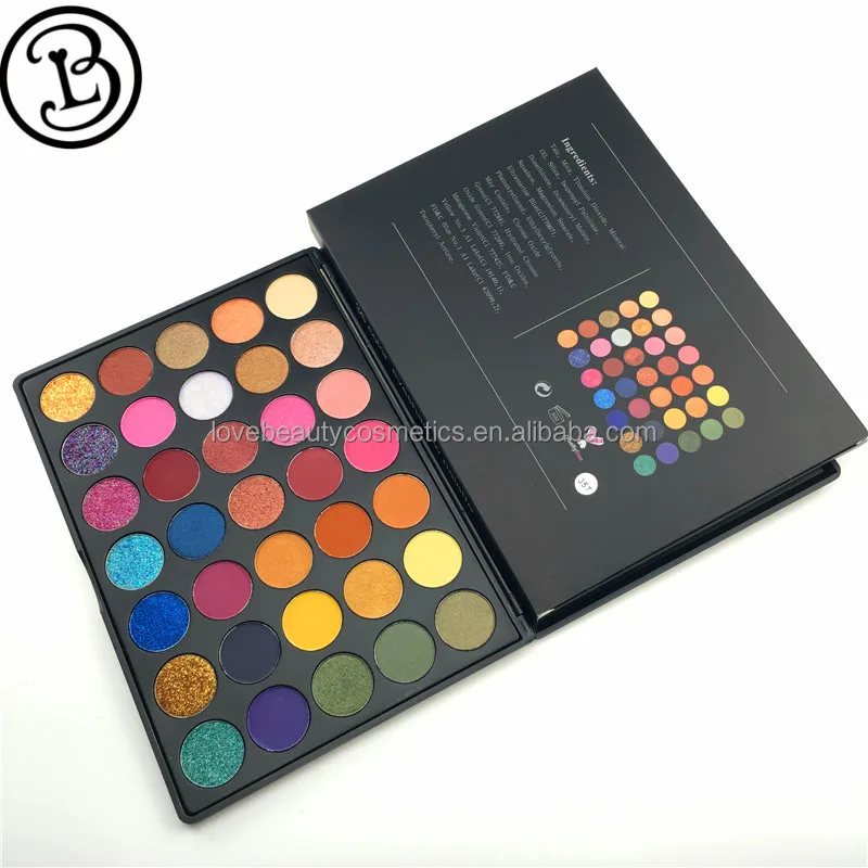 
Eyeshadow manufacturer wholesales 35 colors pigmented eyeshadow palette 