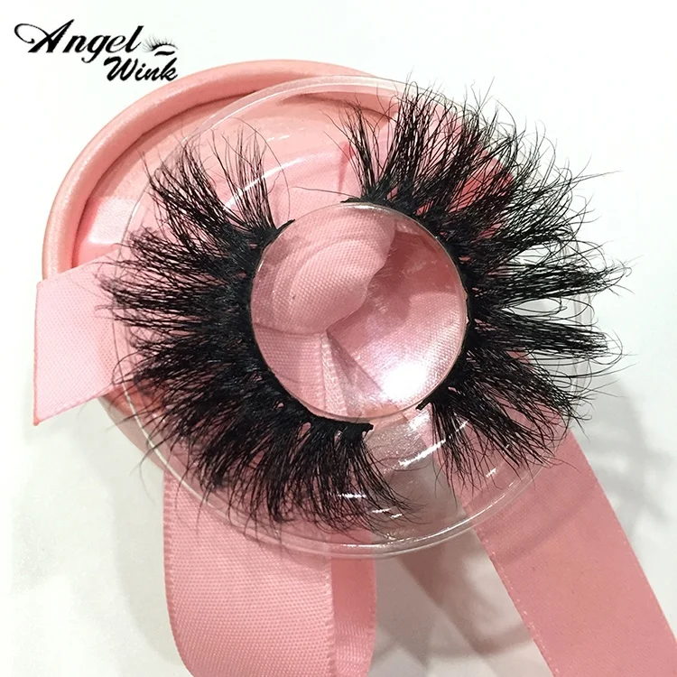 

2019 New style 25mm 5d sassi hiter eyelash with paper eyelash packaging mink eyelash supplies