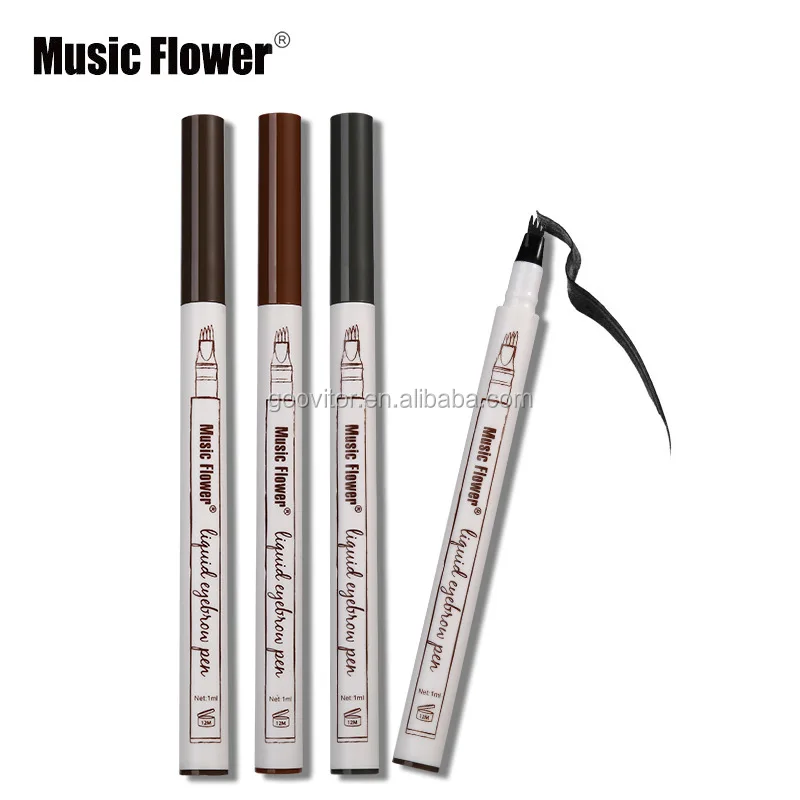 

China Wholesale cheap Microblanding Music Flower tattoo Pen liquid eyebrow pencil brush