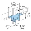 Angle Z U shape fittings clevis wing 2 legs UNISTRUT FITTINGS
