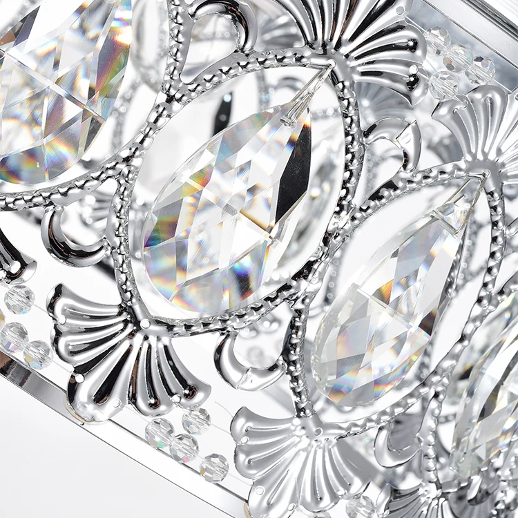 
new design round modern kitchen restaurant led crystal ceiling light 