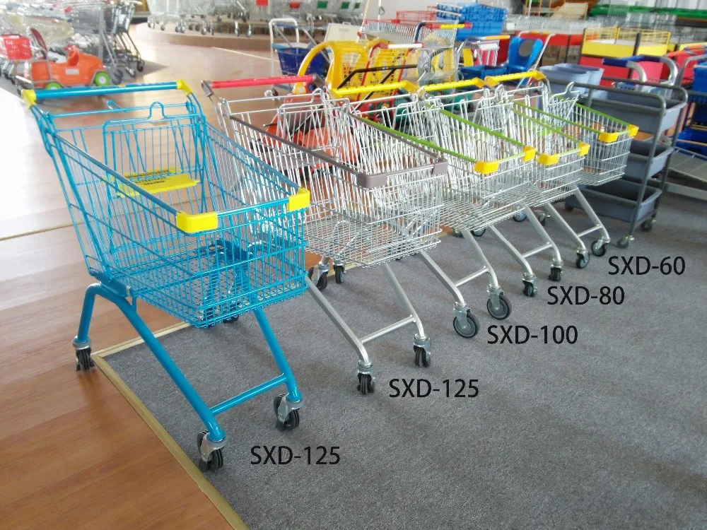 125l Metal Steel Supermarket 4 Wheel Shopping Trolley For Sale Buy 4 Wheel Shopping Trolley