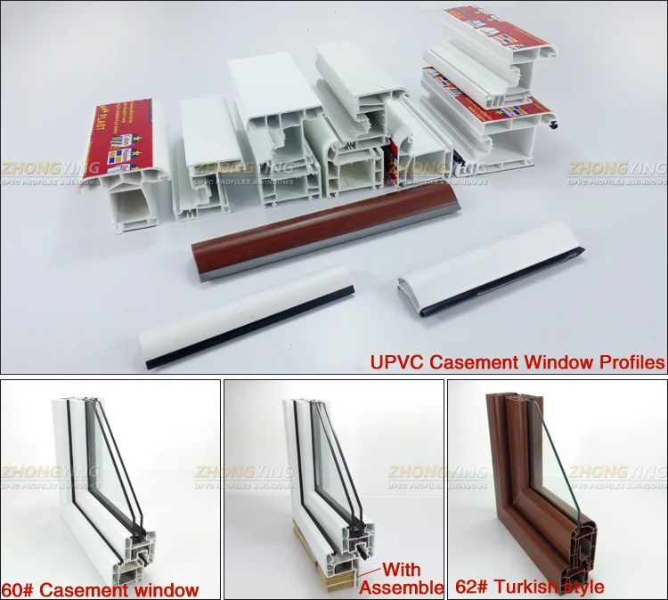 Window And Door Maker Casement Window Uv Resistance Hydroponic Sleeve File Folder Clip Economic Style Pvc Upvc Profile A Kinbon