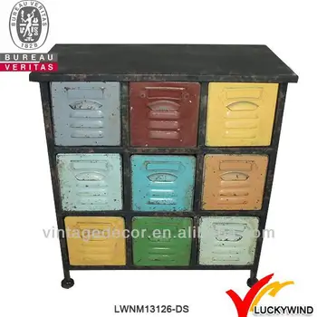 small hand painted metal drawer storage cabinet for sale - buy metal