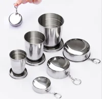 

Hotsale Stainless Steel Portable Travel Camping Cups Folding Cup Telescopic Collapsible Cup