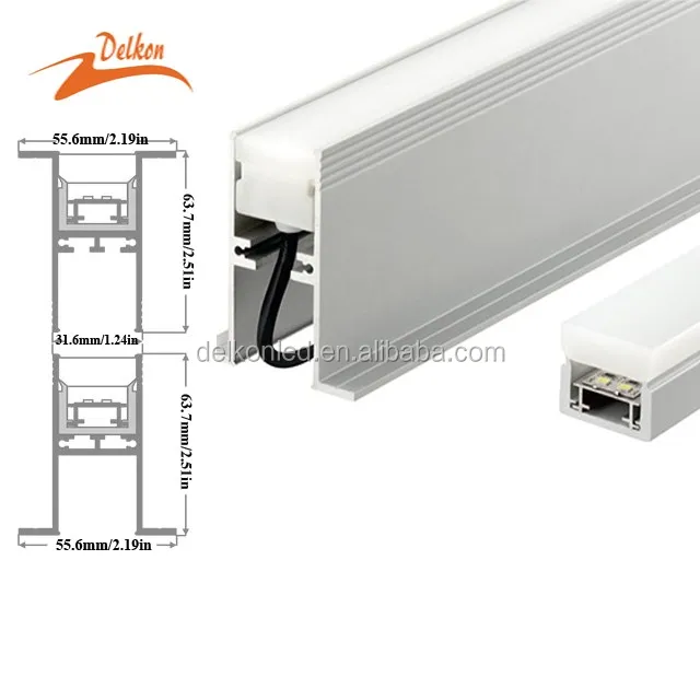 IP67 Drive-Over LED Inground Aluminum Profile With Heat Sink Board for Paving Lighting