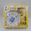 Zebra Design Melamine Baby Tableware Set With Stainless Steel Spoon And Fork,Food Grade Melamine Dinnerware,Kid's Birthday Gift