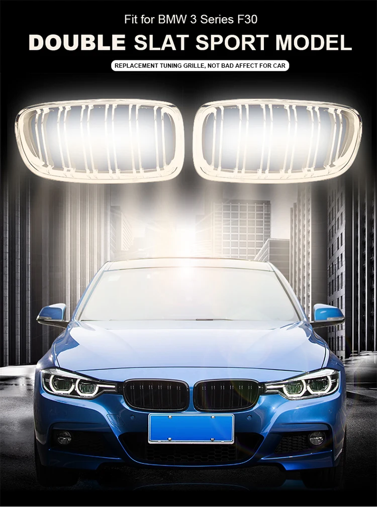 High Quality Abs Material Gloss Black Grill For Bmw 3 Series F30 12 19 Buy Front Grill Abs Plastic Mesh Grill Auto Front Grille Product On Alibaba Com
