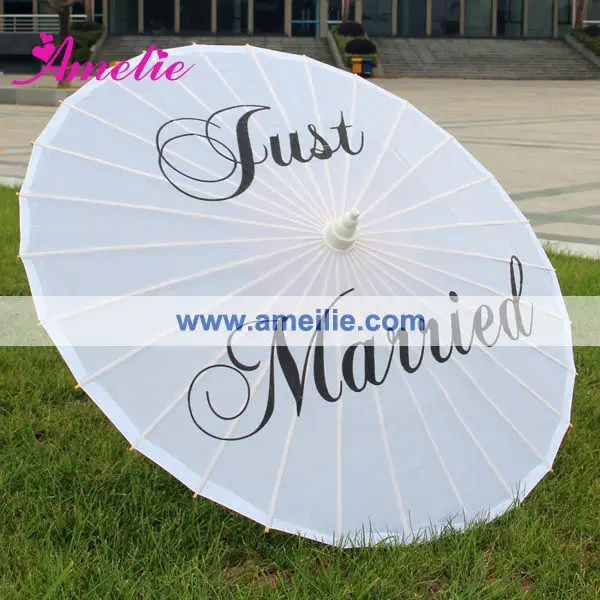 just married umbrella parasol