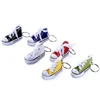 Personalized 3D red cheap canvas sneaker keychains