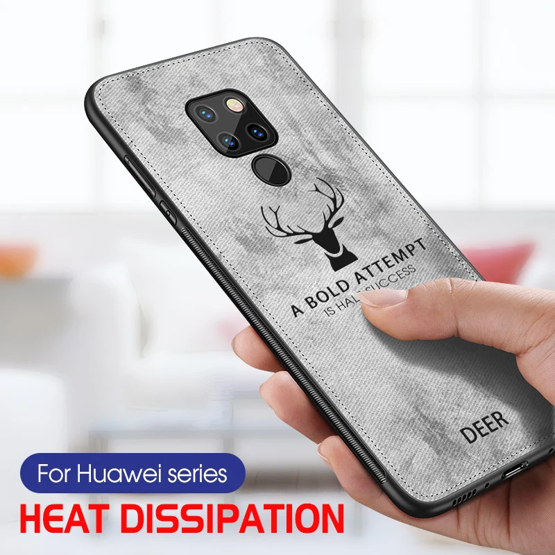 

Luxury Cloth Shockproof Case For Huawei Mate 20 P20 Lite Honor 10 8x Max Phone Case On The For Huawei P20 Mate 20 Pro Case Cover