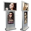 42 inch and 55 inch digital signage media audio player dual screen stand tv kiosk