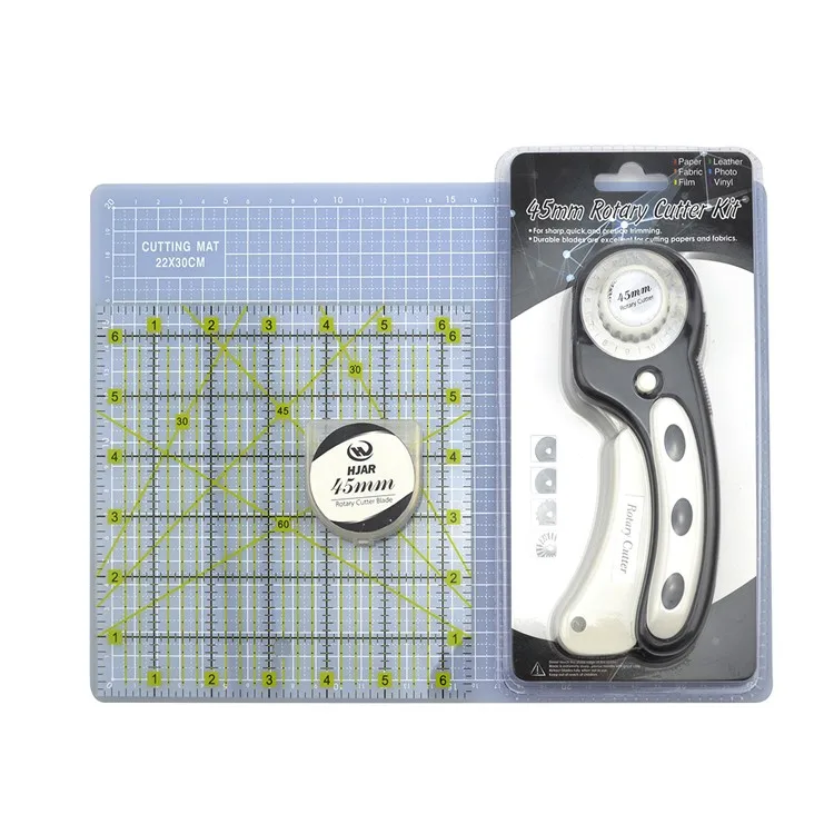 Quilting Rotary Cutter Set Rotary Cutting Set 6.5x24" Ruler 18x24" Mat
