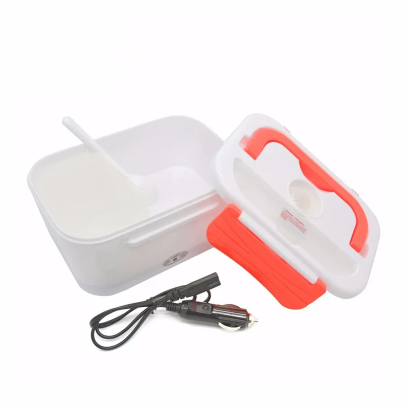 

Top OEM Factory 110V/220V 1.05L Portable Thermo Tiffin Bento Plastic Electric Food Warmer Lunch box For Car USB \Home, Orange blue