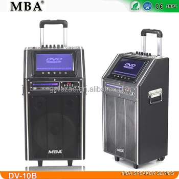 Mba Pro Audio Speaker Cabinet Dvd Mp4 Usb Speaker Rechargeable