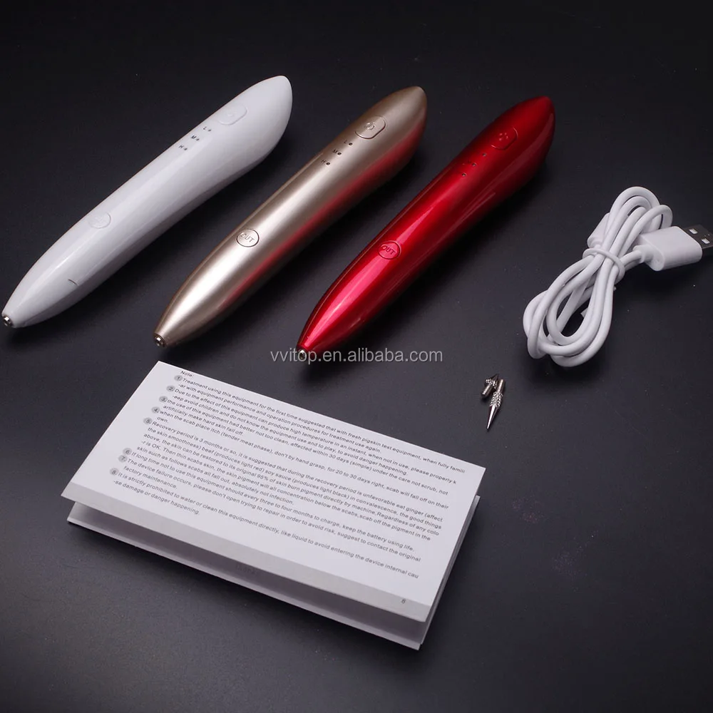 

Plasma Pen Dot Mole Removal,Mole Remover Pen Prime,Skin Tag Mole Remover Tattoo Dark Freckle Age Spot Warts Removal Pen, White or customized