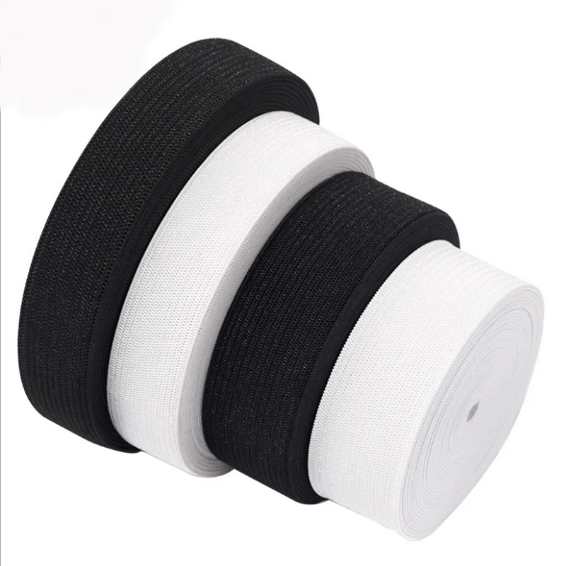 

Factory elastic band wholesale high quality knitted elastic band, Black white