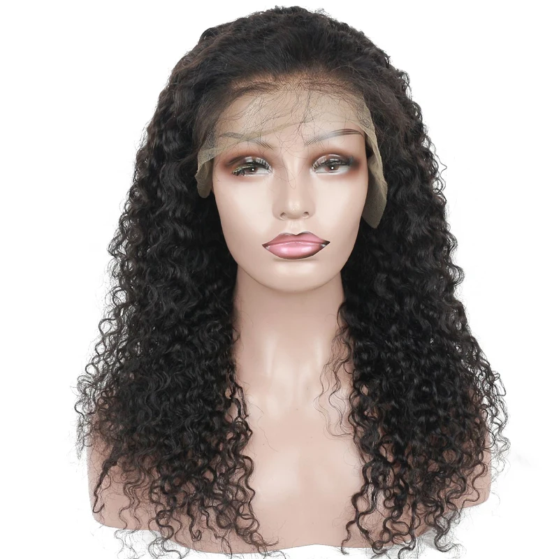 

Natural color italy wave malaysian virgin hair frontal lace wig with baby hair