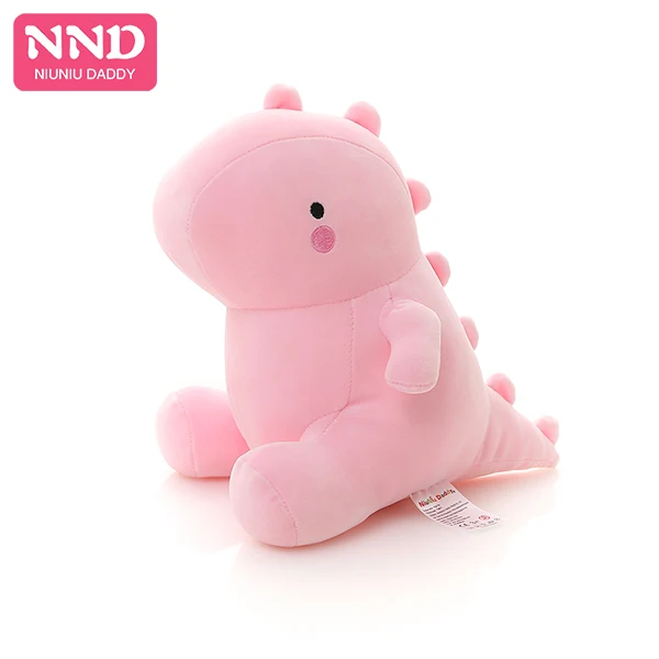 

Free Shipping Kawaii Stuffed Pink Fat Dinosaur Plush Toy Animal Soft Fabric Doll for Children Christmas Gift Decor Niuniu Daddy