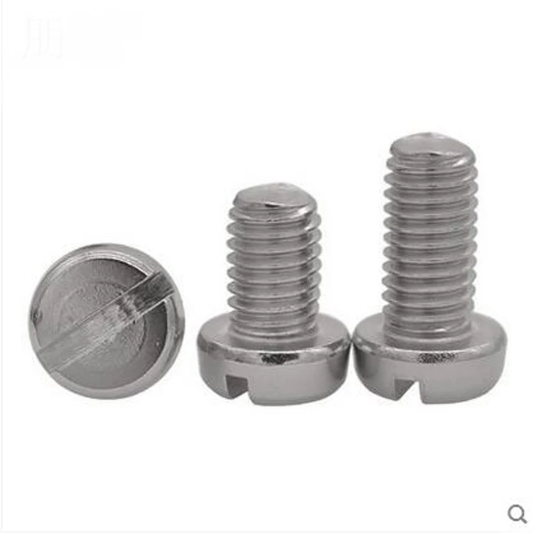 
DIN85 Stainless Steel Slotted Pan Head Screw with ISO certification 