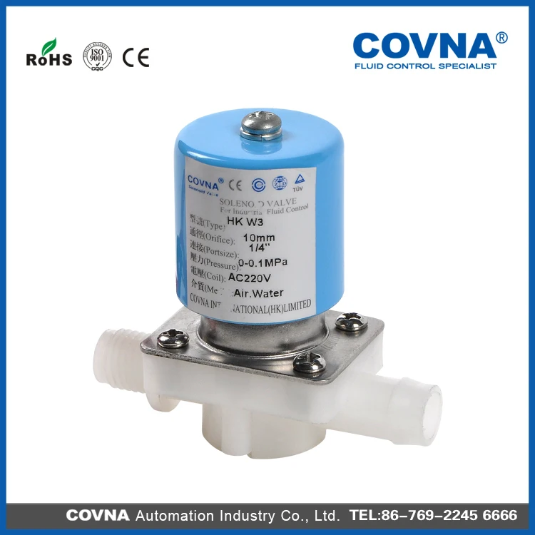 food grade plastic small solenoid valve 24v