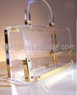 lucite purse