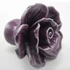 Black Rose ceramic handles and knobs artist dresser pull porcelain kitchen cupboard handle zinc knob American pink drawer pulls