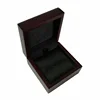 High Quality Ebony Personalised Wood Cufflink Box With Stainless Steel Plate,Wooden Jewelry Boxes.