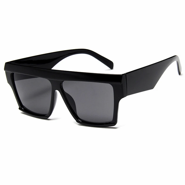 

10848 Superhot Eyewear 2019 Men Women Fashion Sun glasses Square Flat Top Black Shades Sunglasses