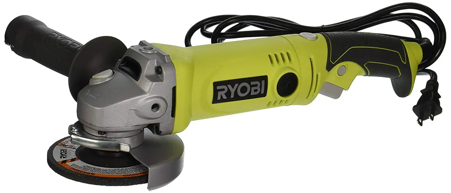 Ryobi AG4531G 6.5-Amp Angle Grinder with Twist Handle Green